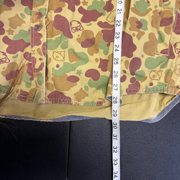 TRUKFIT Camo Hooded Button Up Shacket 3XL Skate Streetwear Long Sleeve Tan Brown - Picture 4 of 8